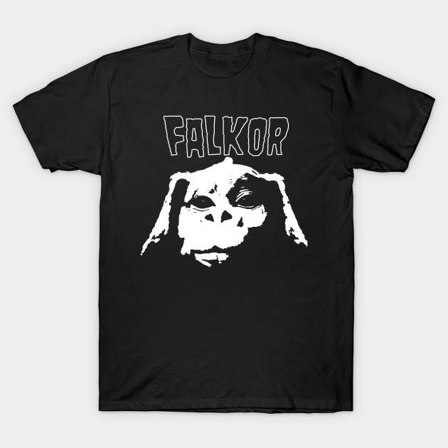 

Men Black Print T-shirt Falkor Via Danzig No-Cut Transfer Paper Print Cotton Tshirt 3XL чорний