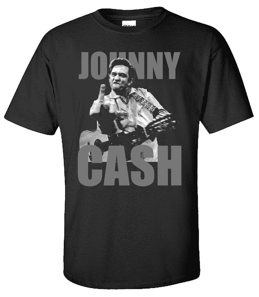 Johnny Cash Middle Finger Up Shirt Unisex T-Shirt XXL