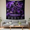 The Undertaker Wrestling Purple Collage Patterned tapestry for bedroom and living room home decor