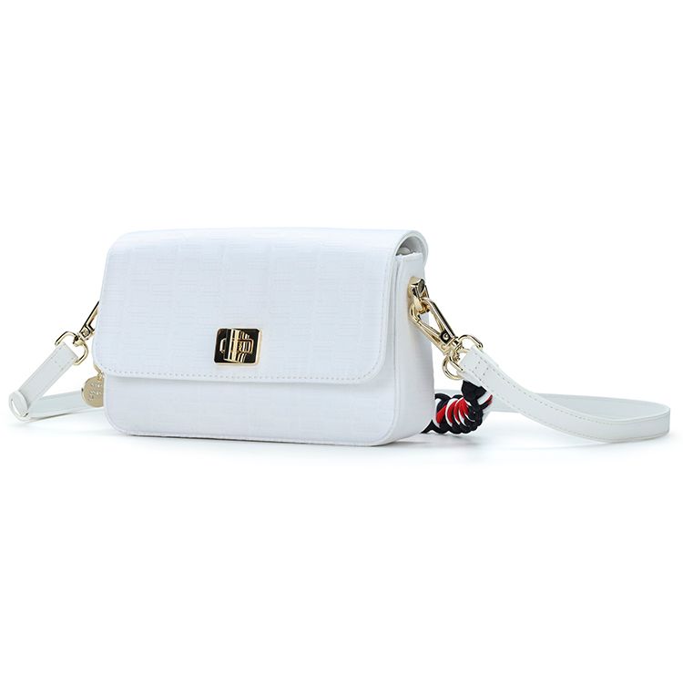 FILA Casual Fashion Simple Commuter PU Underarm Crossbody Handbag Women handbag Standard-White F13W221162F-WT
