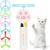 1 Set Interactive Cat Fetch Toy 6 Flying Discs Interactive Cat Toys Flying Disc Launcher Training