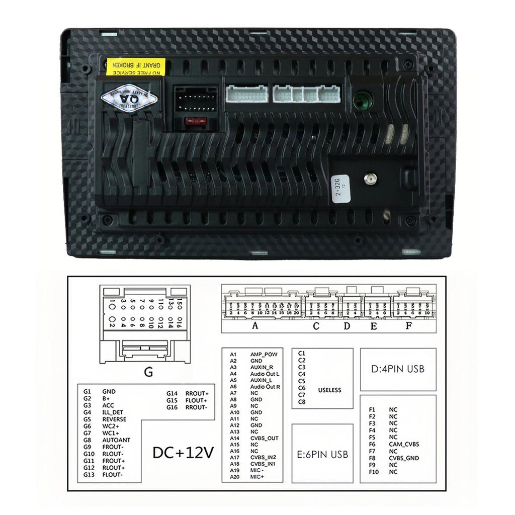 Car Radio Ossuret  1Din 10 Inch Touch Screen 360°  Rotatable Android 13 GPS