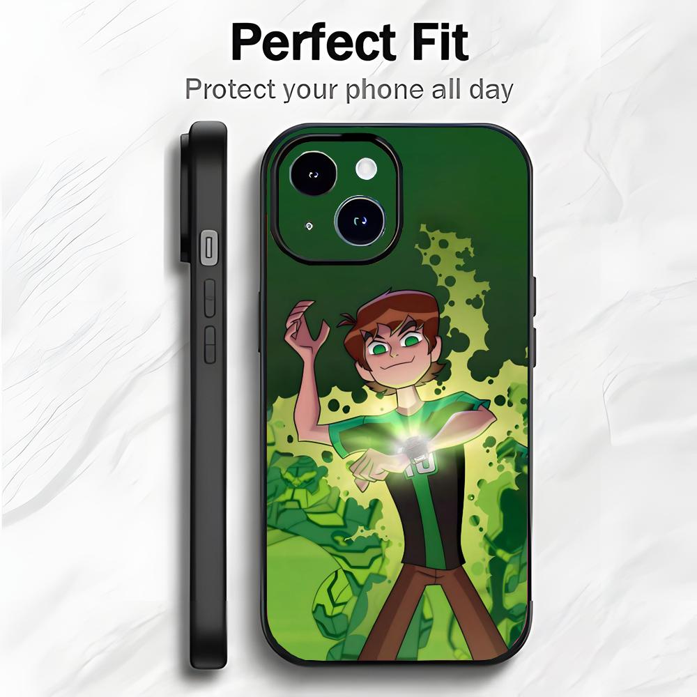 Fun Cartoon B-Ben 10 Phone Case Phone Case Soft Packaging Lightweight For iPhone17 16 15 14 13ProMax