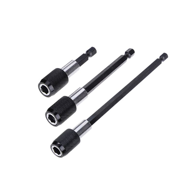 

14 Набор из 3 шт. Насадка-удлинитель для отвертки с шестигранным хвостовиком, быстросъемный держатель для инструмента 3pcs (60mm+100mm+150mm)