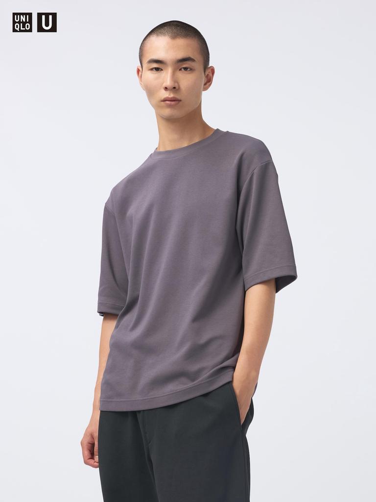 Uniqlo Airism CoTTon Oversized Crew Neck T