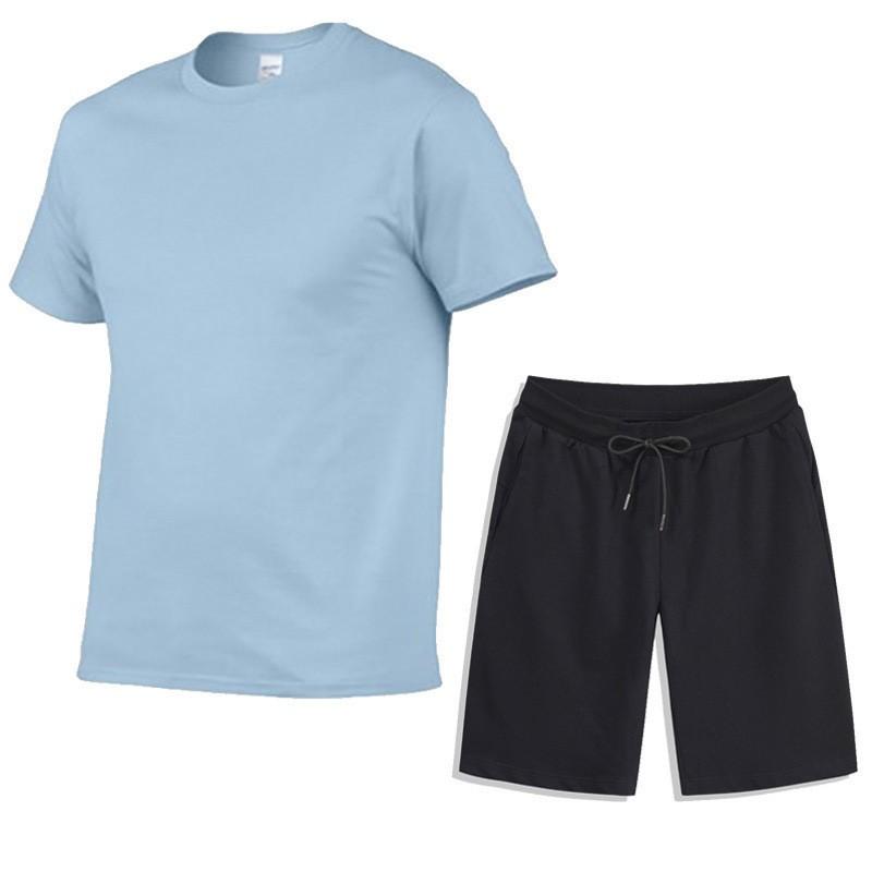 Herren Sommer Sport Freizeit Set: T-Shirt & Shorts für Fitness & Laufen