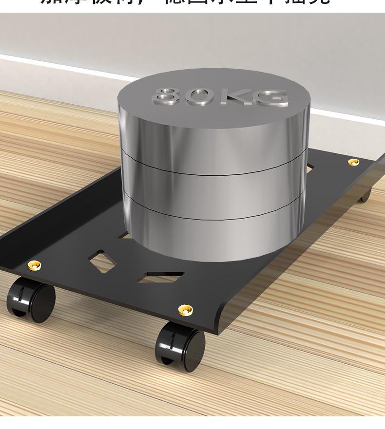 Mobile Computer Host Shelf with Wheels for Organization and Storage