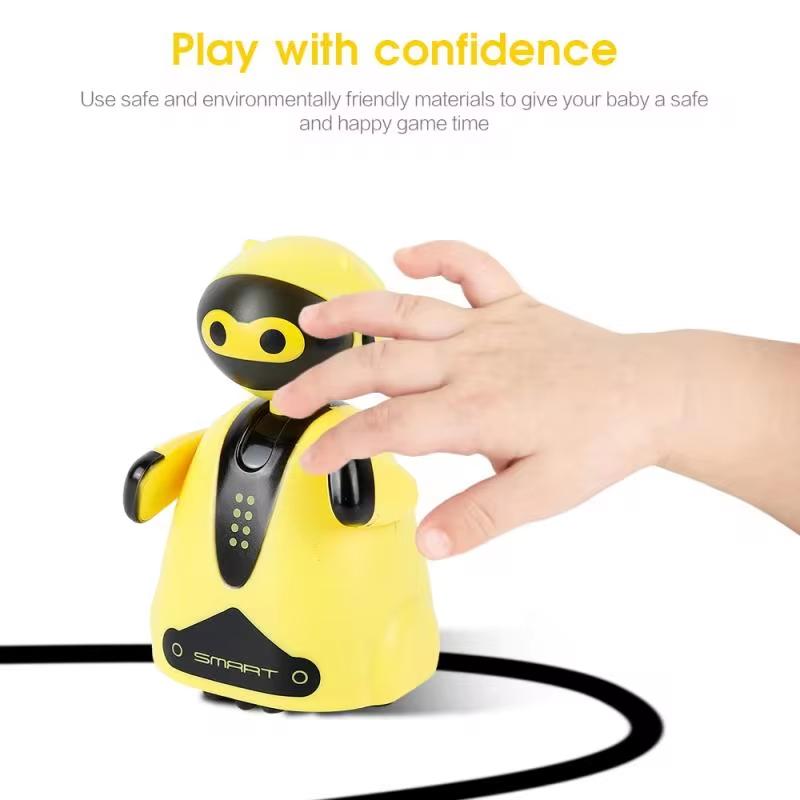 Robot Following Line Induction Educational Inductive Toys Car Truck Machine Follower DIY Diecast Vehicle Magic Pen Penguin Pig