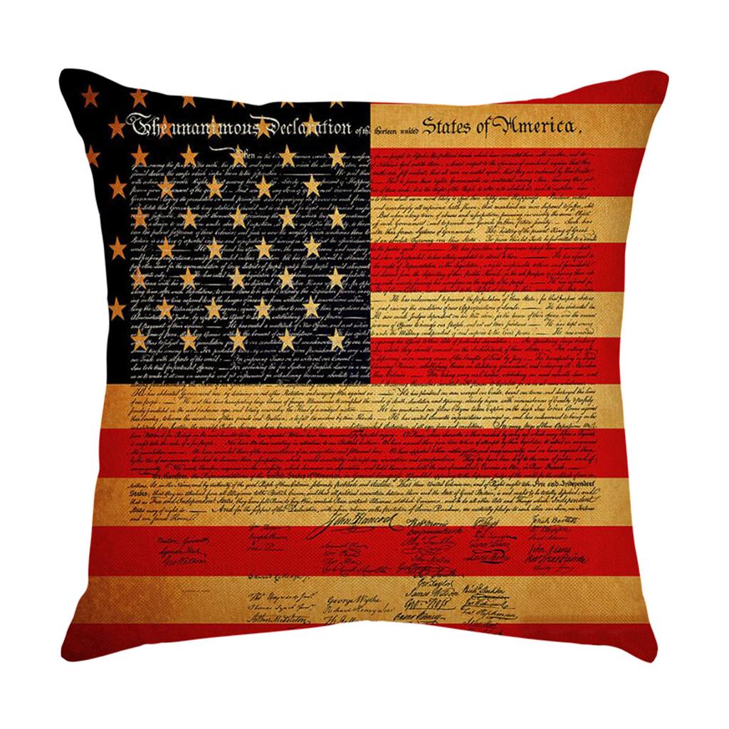 Independence Day Pillowcase Cartoon  Linen Digital Printing Pillowcase