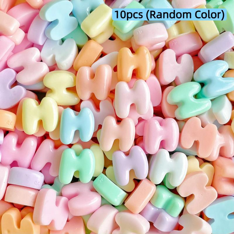 Handmade Mini Letter Charms Cute Diy Phone Cases Hair Clips Shoes Accessories Random Color