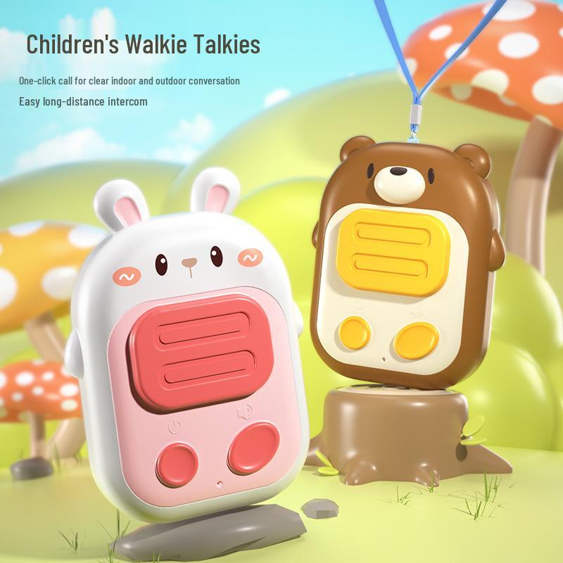 Kids' Outdoor Cartoon Walkie-Talkie: Long-Range Wireless Toy for Parent-Child Interaction