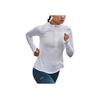 Under Armour Casual Sports Half-Zip Long Sleeve T-Shirt Women White 1365632-100