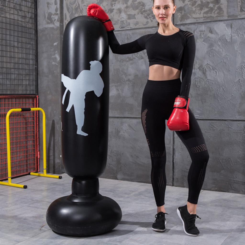 1.6m Adult Inflatable Boxing Bag Thickening Vertical Boxing Fight Column Children
