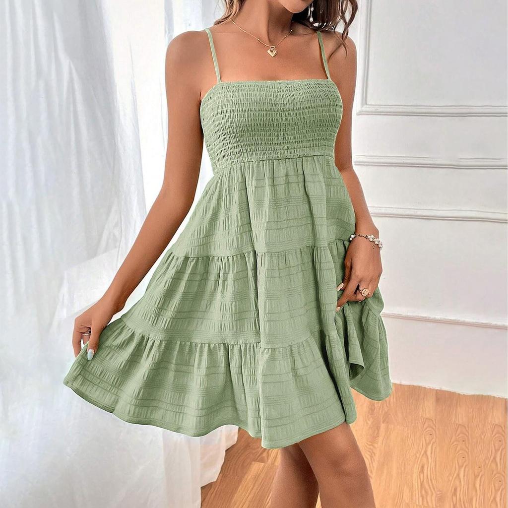 Kadın Günlük Yaz Elbise Kolsuz Sundress Tank Elbiseler Plaj Elbisesi Plaj Elbisesi
