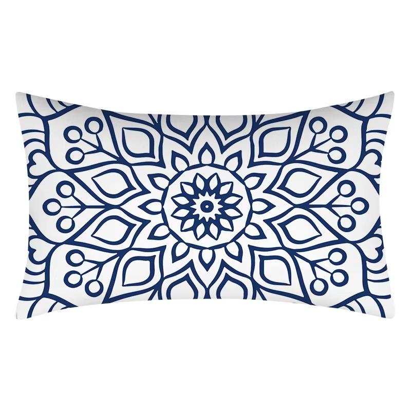 30*50 Geometric Mandala Pattern Printing Elegant Decoration Bedroom Living Room Home Polyester Rectangular Pillowcase