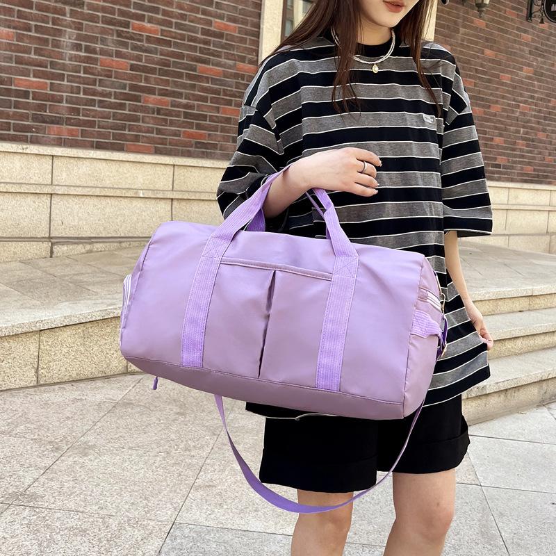 Women's Lightweight Travel Bag with Shoe Compartment - Multifunctional Gym Bag with Wet/Dry Separation