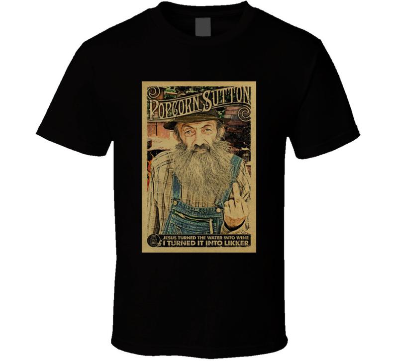 

Новая unisex футболка Popcorn Sutton Moonshine Hillbilly XXL