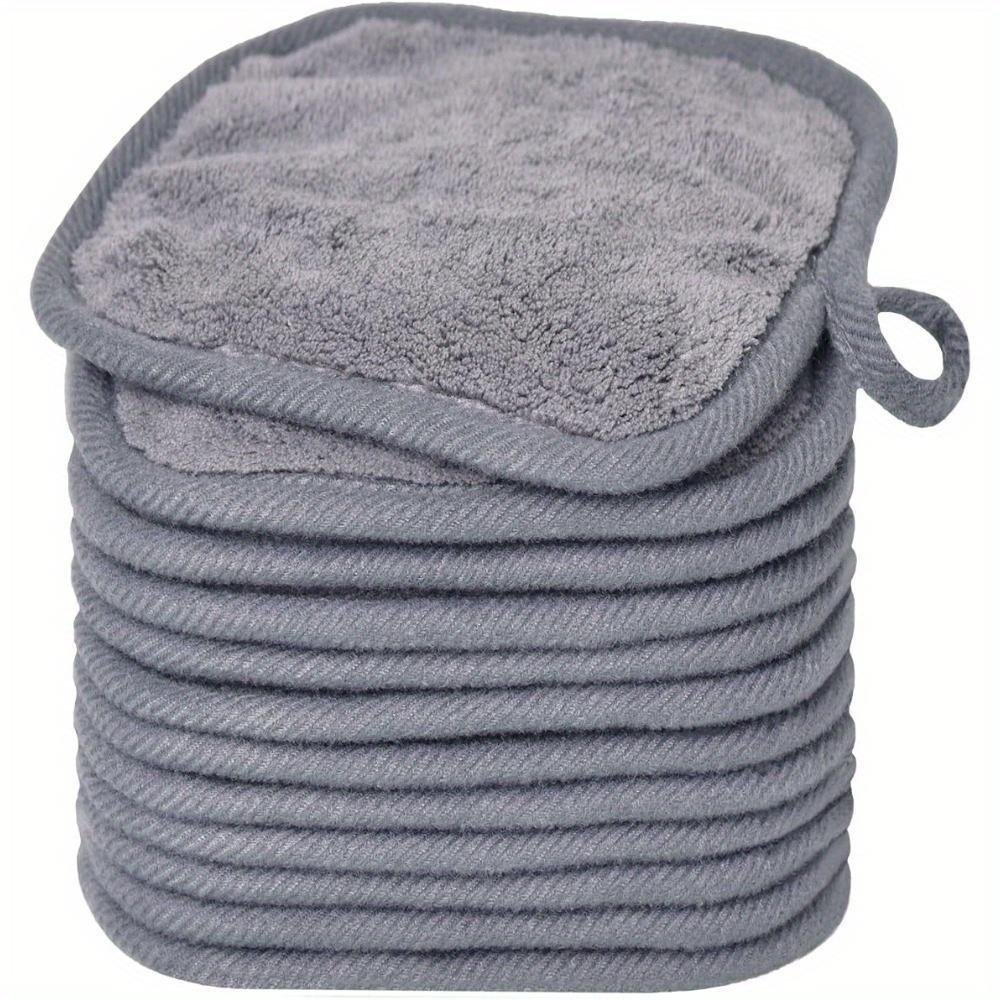 

12PCS Microfiber Face Cloths Reusable Makeup Remover Cloth Makeup Towels Face Deep Cleaning Pads Skincare Beauty Tools