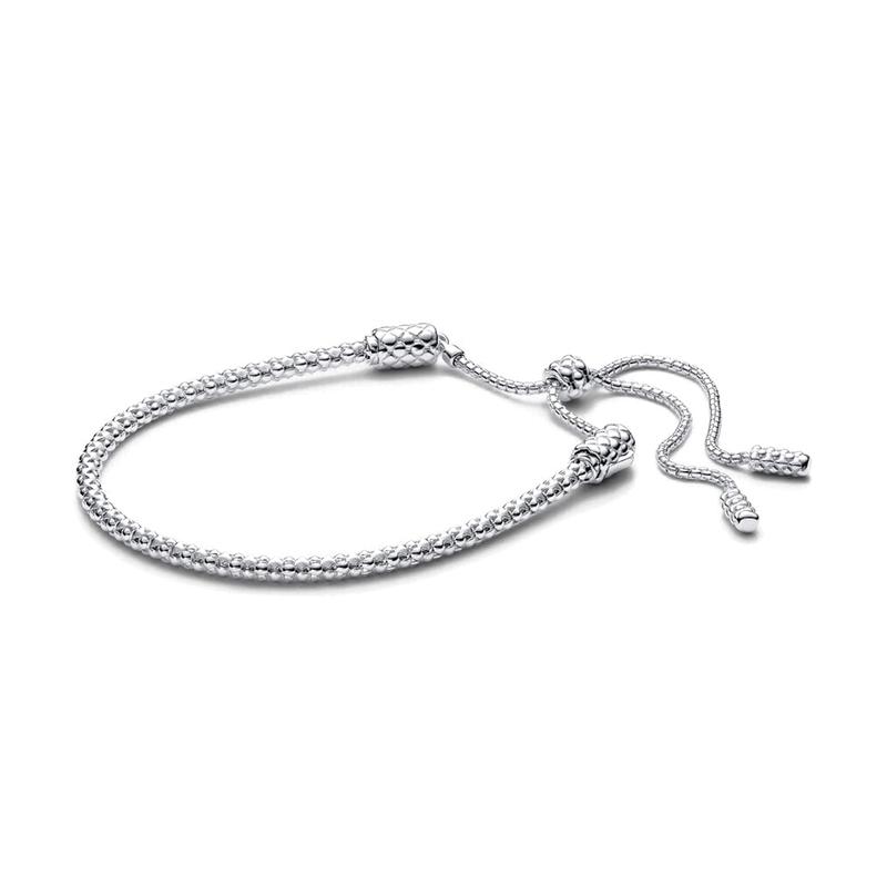 Pandora Moments slide studs 925 silver bracelet women s silver 593090C00-2 серебряный
