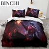 3D Print League Of Heroes Bedding Collection Single Twin Full Queen King Size Game Anime Bed Collection Aldult Boys Bedroom Duvet Cover Collections