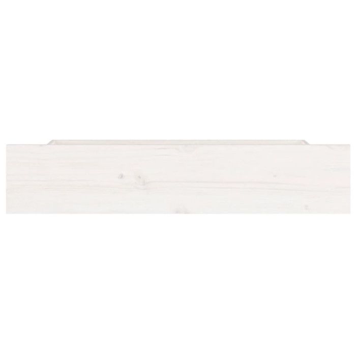 VidaXL Tiroirs de lit 4 pcs Blanc Bois de pin massif 814995