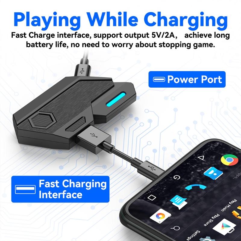 Keyboard and Mouse Adapter for Mobile Games,PUBG mobile, Game for Peace, for Call of Duty, Fornite, etc