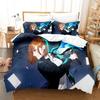 Japanese Famous 3D Anime Jujutsu Kaisen Satoru Gojo Christmas Gift King Twin Double Child Bedding Set Microfiber Duvet Cover Set