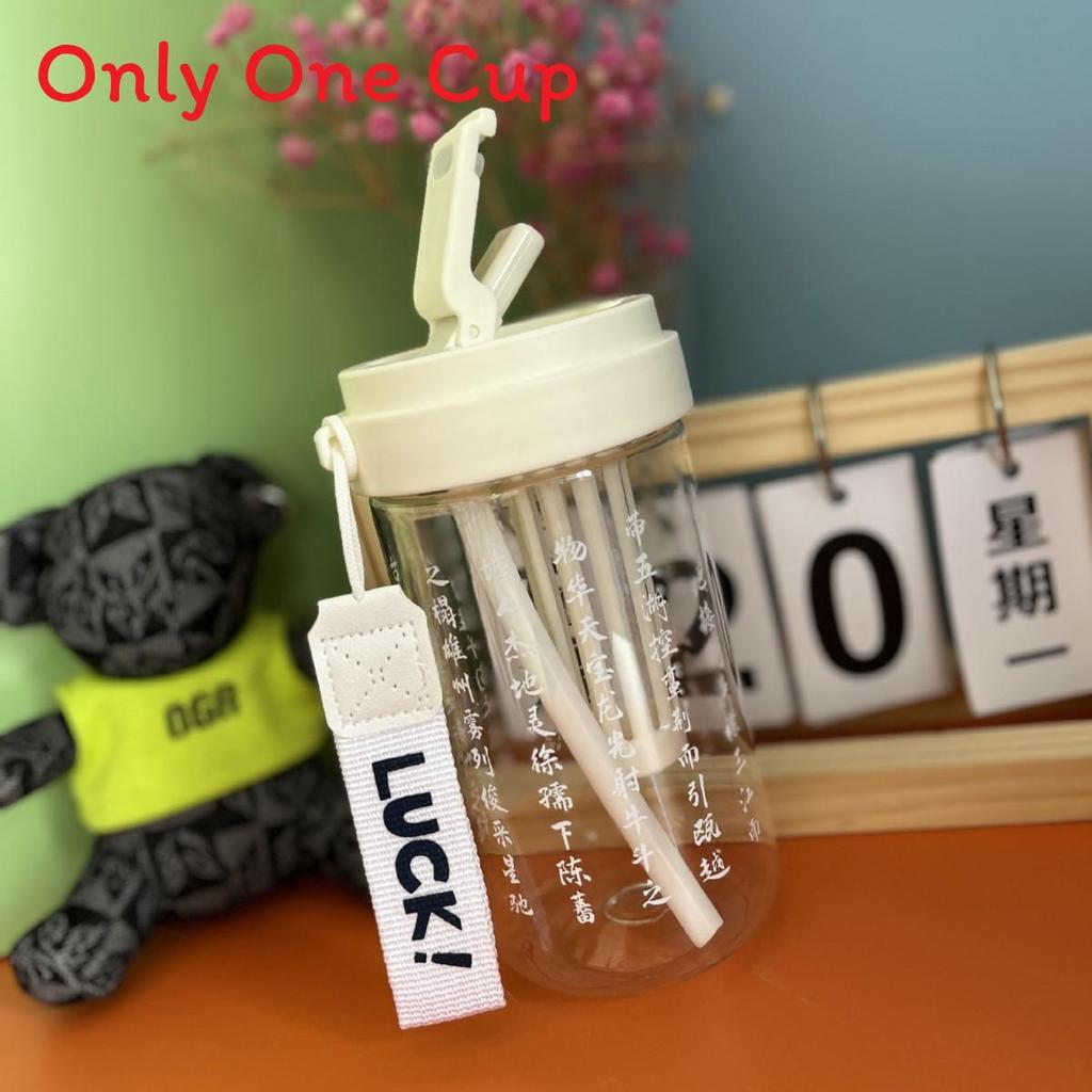 Style Calligraphy Water Cup With Sealing Leakproof Design For Office And Travel Use