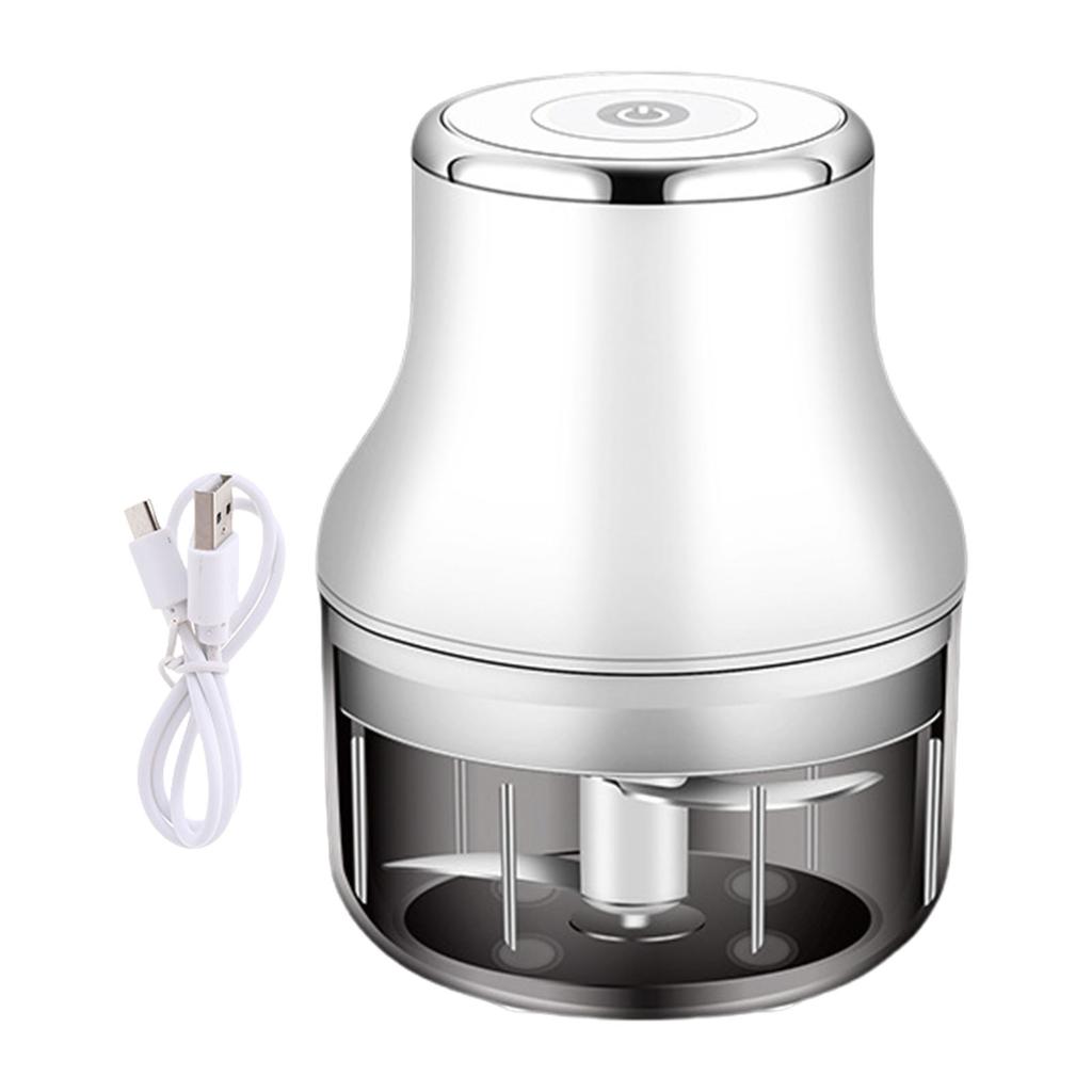 USB Rechargeable Mini Garlic Chopper Powerful Food Processor for Vegetables and Meat Wireless Mincer Kitchen Appliance