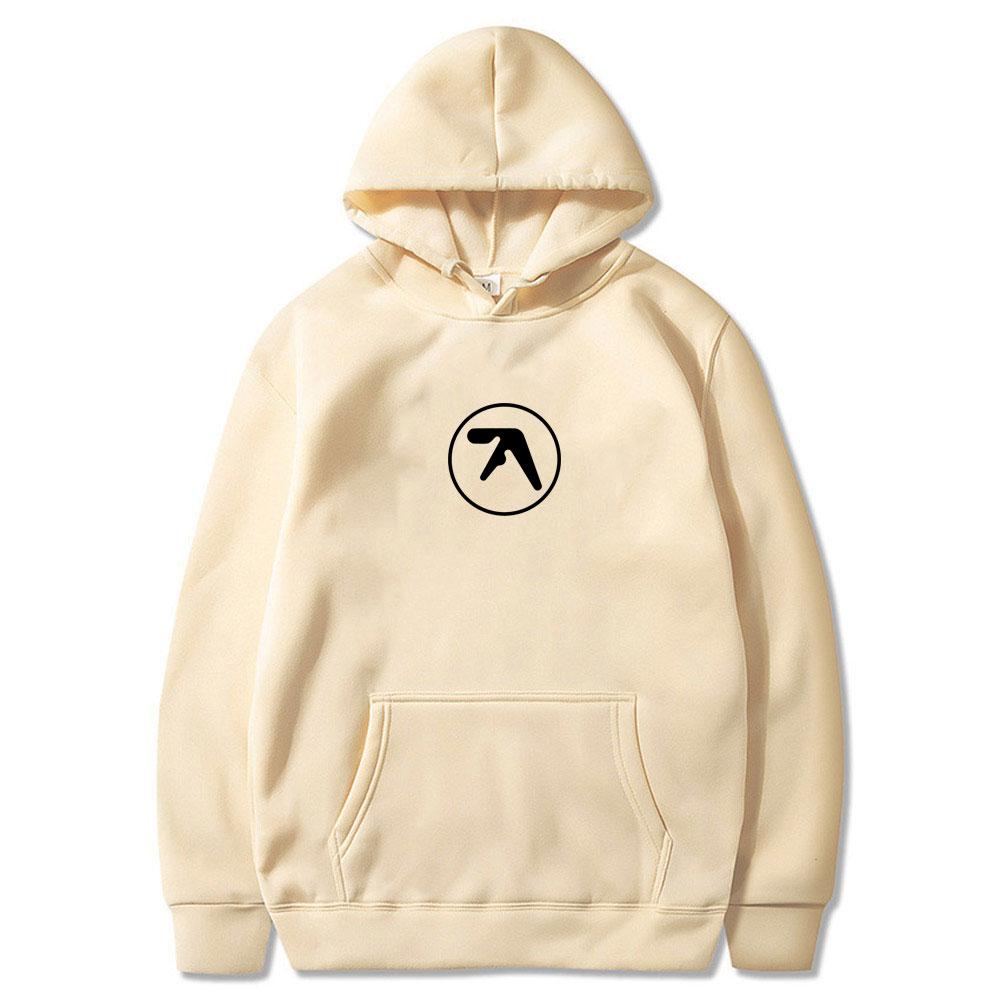 Aphex Twin Logo Print Hoodie Men Women Casual Vintage Fleece Cotton Hooded Sweatshirt Male Hip Hop Oversized Pullover Hoodies