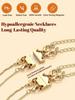 Bobisty Layered Necklaces for Women 14K Gold Plated Choker Dainty Necklace with 5A Cubic Zirconia Pendant Jewelry Birthday Gifts