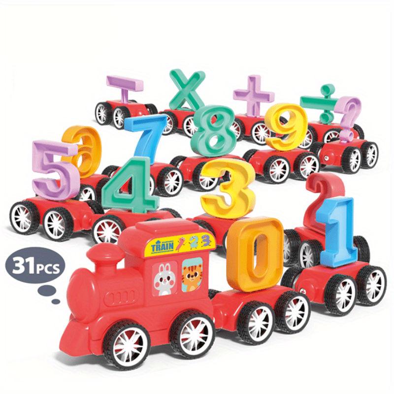 High-Quality 31 High-Quality Pcs High-Quality Train High-Quality Cars Collection kit High-Quality With 0-9 High-Quality Colourful High-Quality