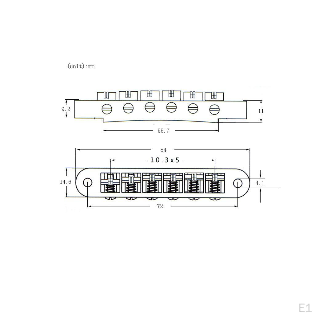 Electric Guitar Roller Saddle Locking Posts Studs, Luthier Supply