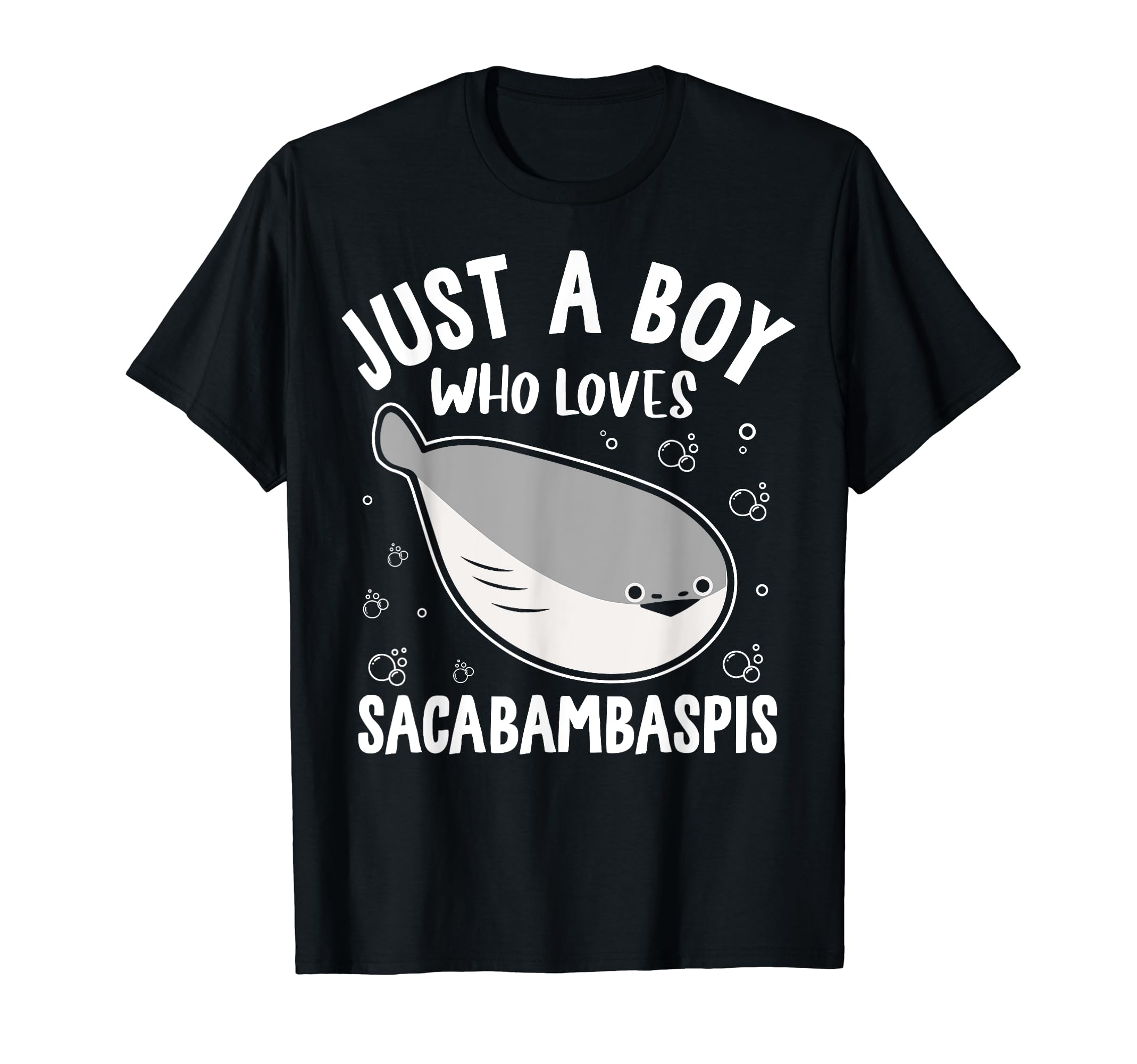 Just a Boy Loves Sakambaspis Funny Fish Meme T-Shirt