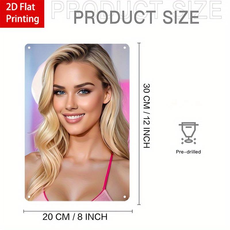 GOTOP Tinplate Metal Wall Art 8x12 Inch Vintage Retro Decor for Cafe Bar Home