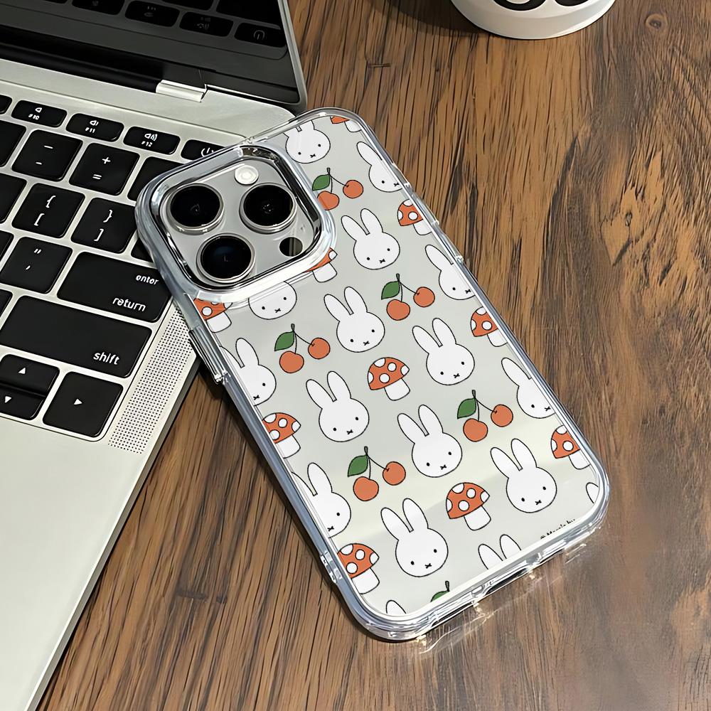 Cute Cartoon Rabbit New Phone Case For IPhone 17 16e 16 15 14 13 12 11 Mini Pro Max X XR XSMAX 8 Air Plus Transparent Soft Cover