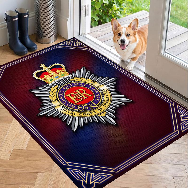 Soft Floor Carpet Royal Engineers A.F.C Pattern Area Rug Decorative Mat For Home Room Decoration