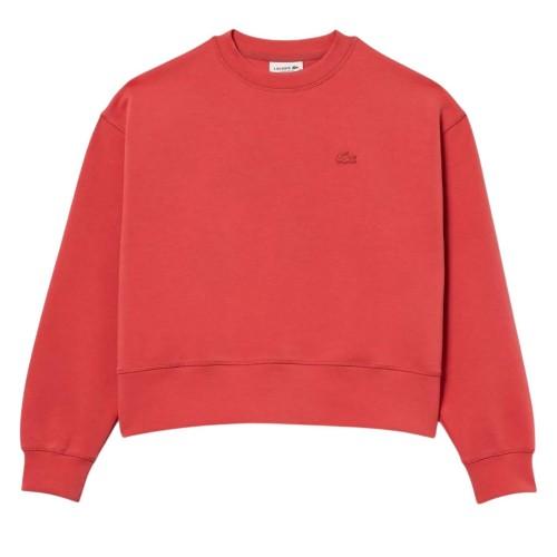 Lacoste Womens/Ladies Embroidered Logo Cotton Blend Oversized Sweatshirt