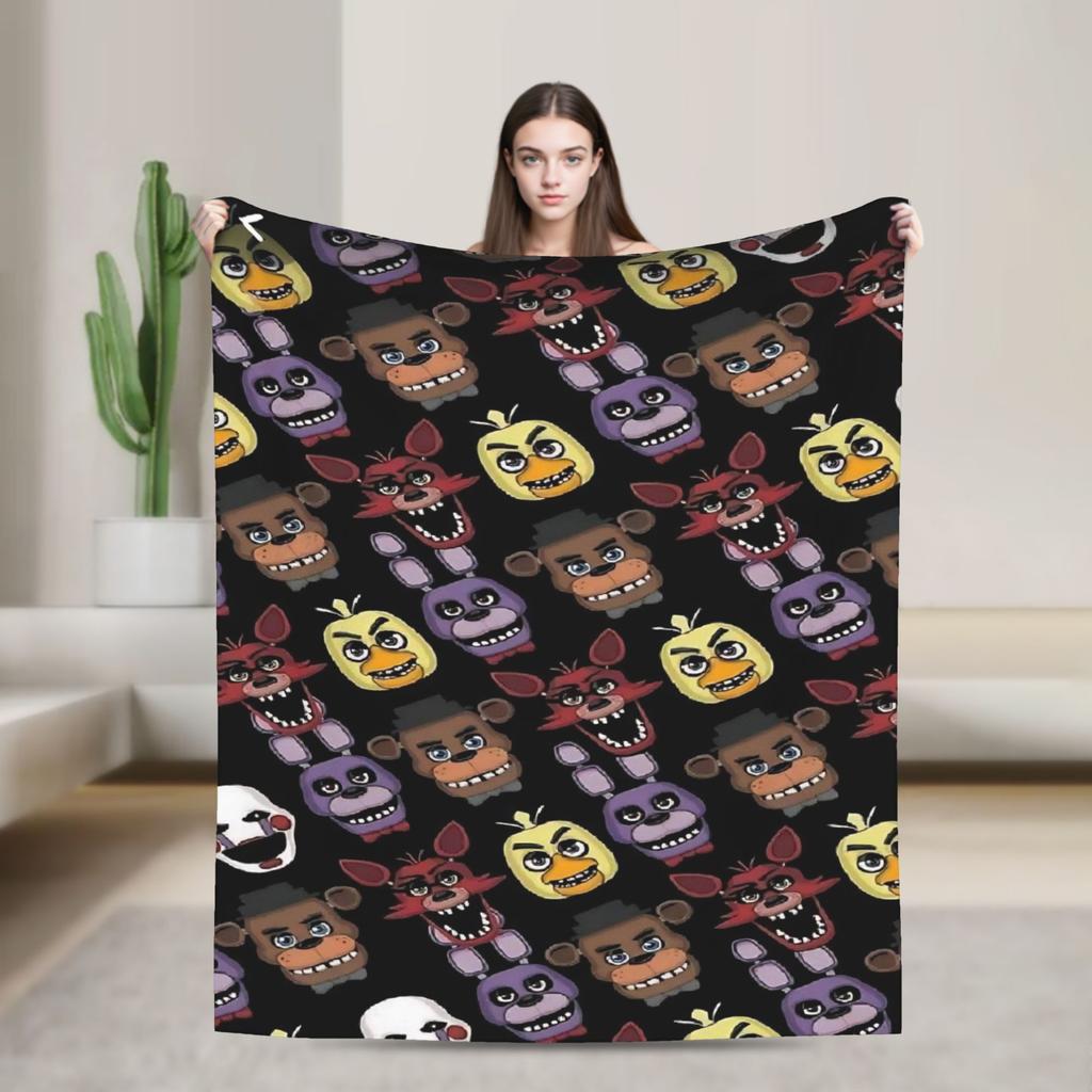 At F-Freddys Blanket Warm Comfortable Plush Bedding Throws For Kids Adult Couch Chair Sofa Bed Flannel Bedspread Bed Cover
