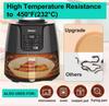 100 Pcs Air Fryer Basket Liners, Square 6 Inch Parchment, Pre-Cut for Convenience, Heat Resistant, for Easy and Fast Cleaning