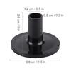 8 Pcs Plastic Black Drum Long Cymbal Sleeves Musical Instruments Accessory