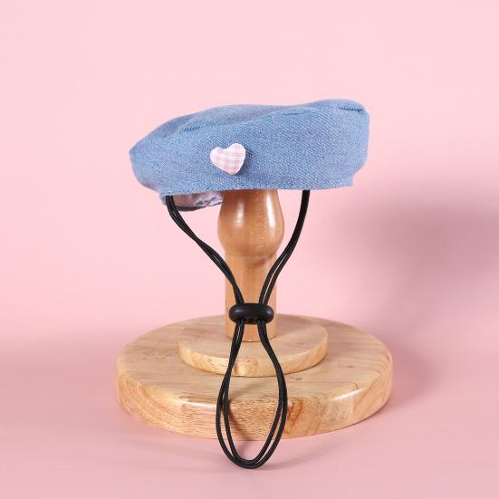 Fantasia de desenho animado para animais de estimação, chapéu, boina para cachorro pequeno com alças ajustáveis, bandana jeans para animais de estimação, acessórios para vestir para cães pequenos e médios e gatos