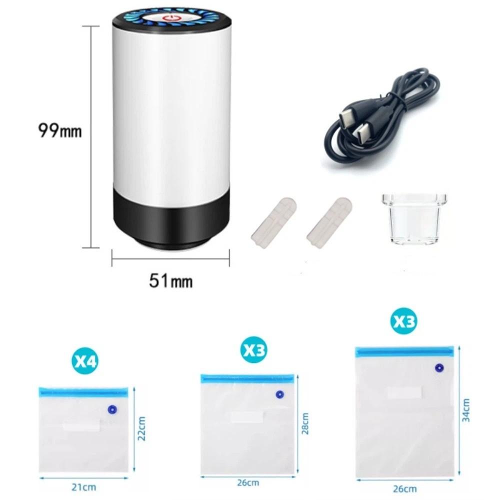 Low Noise Electric Vacuum Pump Mini Body Compressed Bag Air Pump Vacuum Bag Pump  Food Preservation