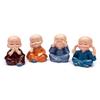 Creative Four Little Monk Buddha Car Ornaments - Cute Interior Decoration