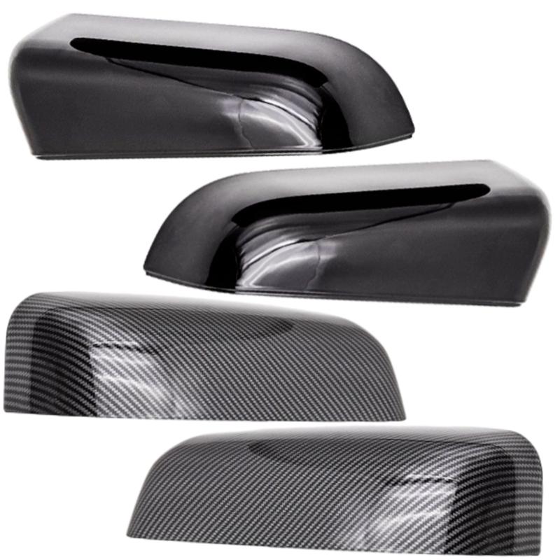 2 Stück Glänzend Schwarz Auto Seitenspiegelabdeckung Kappe Türflügel Rückspiegel für Ford F-150 2009 2010 2011 2012 2013 2014