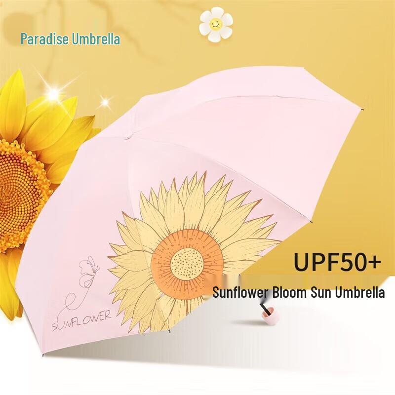 UV Protection Black Glue Sun and Rain Umbrella