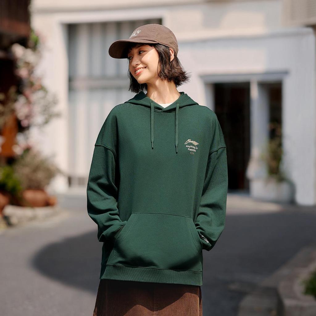 LI-NING AWDUA39-3 Unisex Sport Life Graphic Hooded Sweatshirt