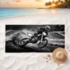 Motorrad (3) Weiches und bequemes Strandtuch, perfekt für den Urlaub und am Pool, ein ideales Geschenk für die Sommerferien