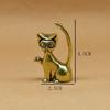 Alloy Witch Cat Figurine Vintage Finish Fine Carvings Perfect For Halloween Home Desktop Gothic Decor