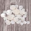 5-30 ks Přírodní mušlové kotoučky 8-30 mm Bílé ploché kulaté mušlové korálky s dírkou Pro výrobu šperků na míru Náramek Náhrdelník Náušnice Dekorace
